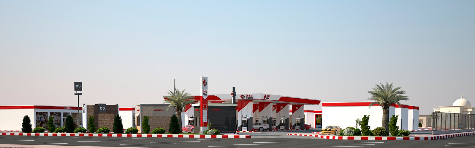 محطة وقود للسيارات