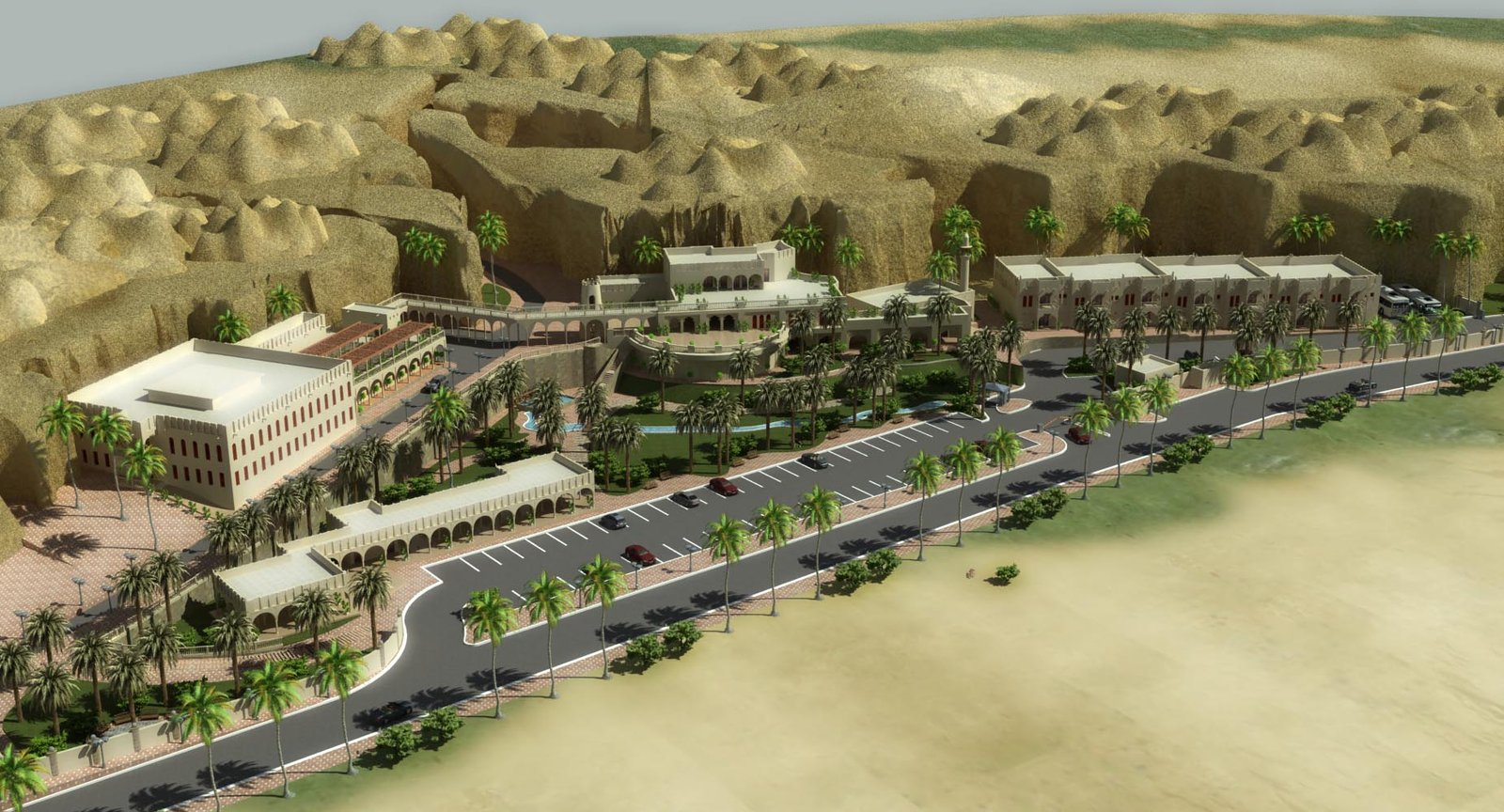 مرافق سياحية بمغارة جبل القارة